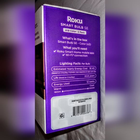 THREE Roku Smart Bulbs 16 million color Options Adjustable brightness & temp - Picture 5 of 6